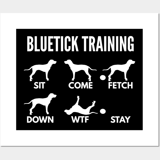 Bluetick Coonhound Training Bluetick Tricks Wall Art by DoggyStyles